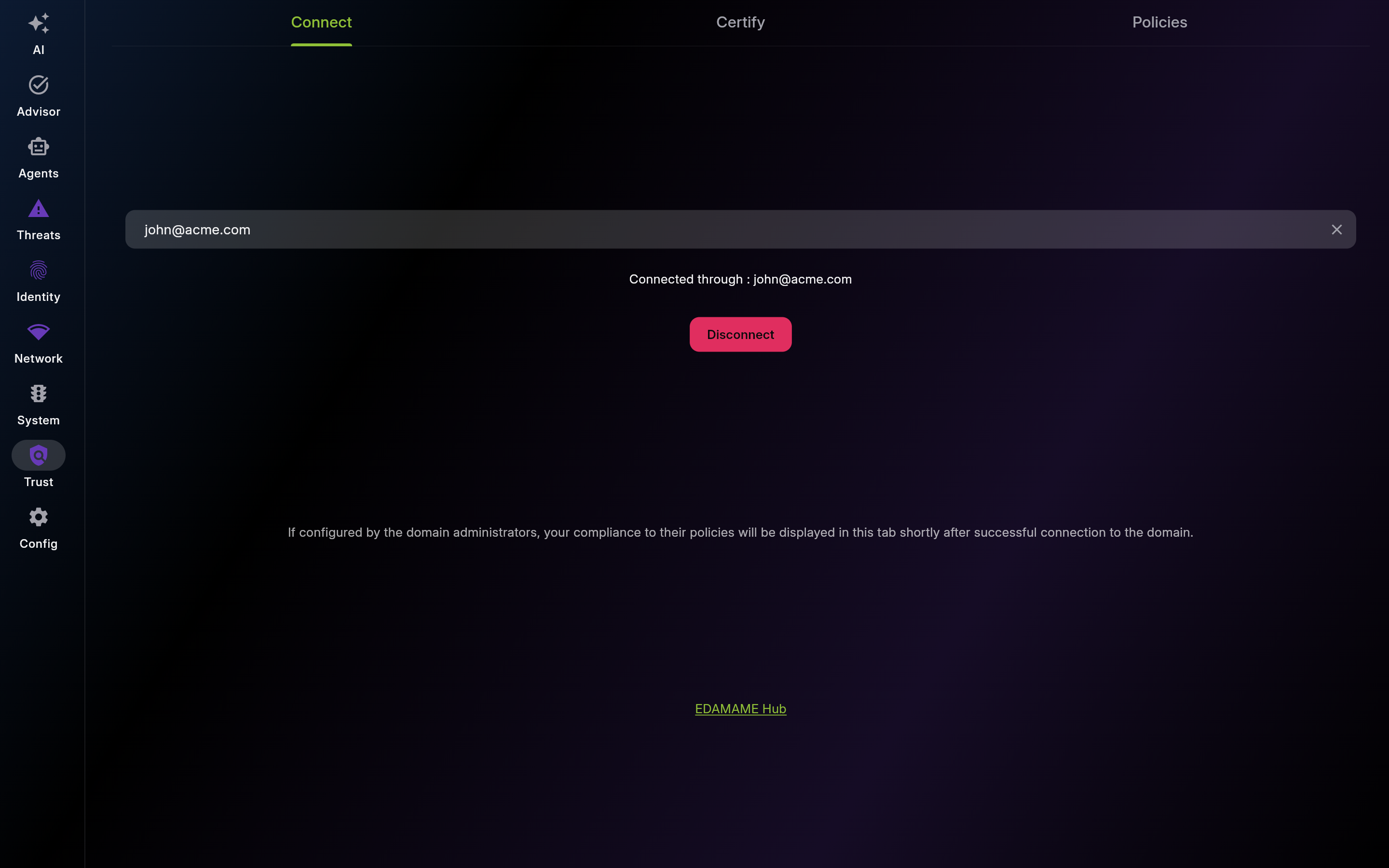 Connect – Domain Connection