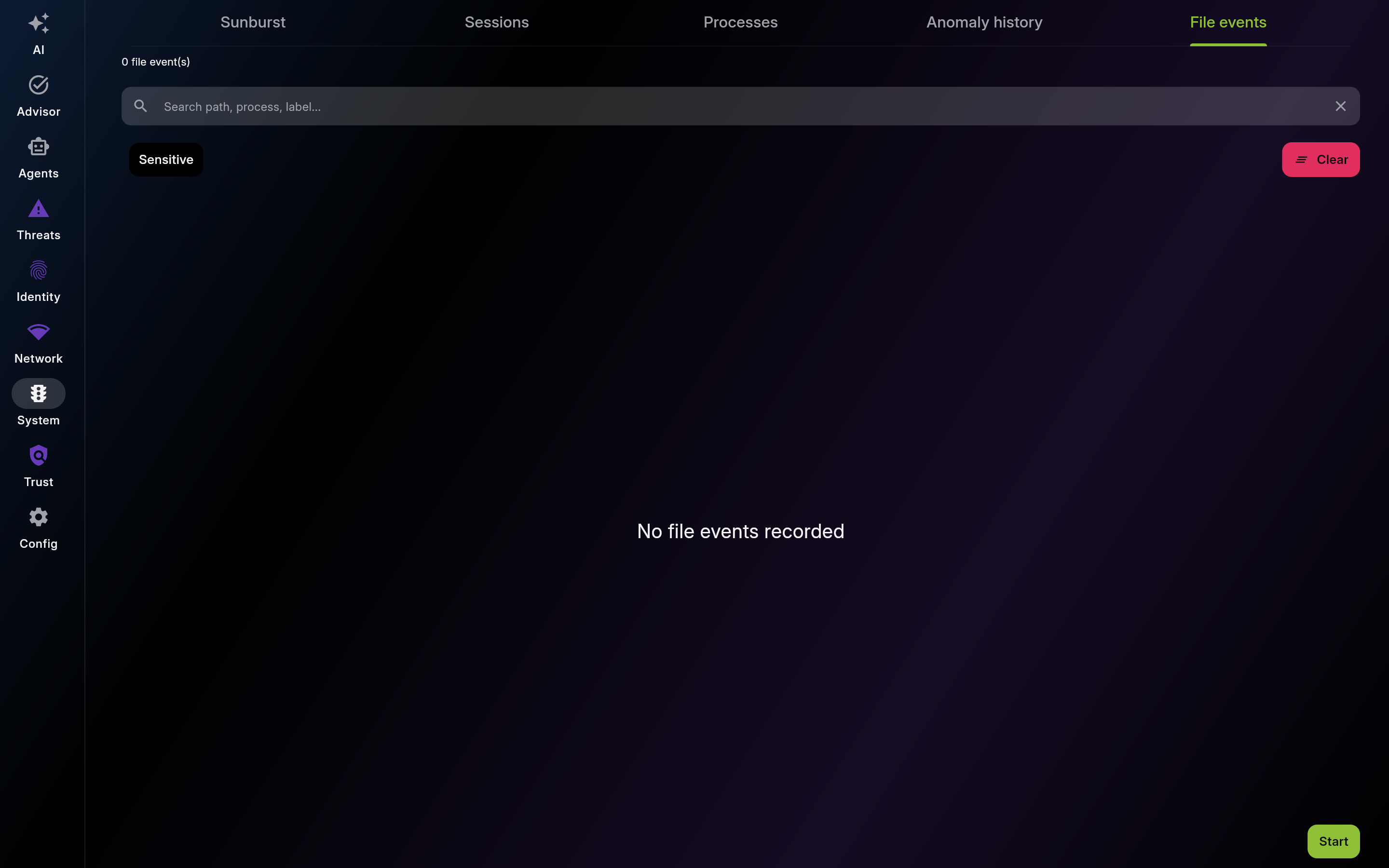 File Events – File Integrity Monitoring - Detail