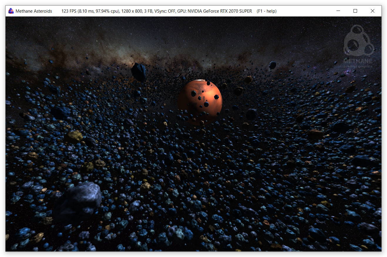 Methane Asteroids DirectX 12