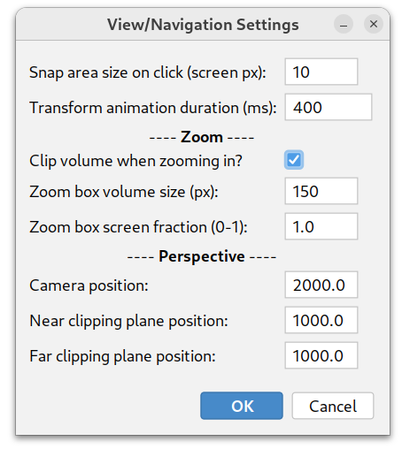 view clip settings