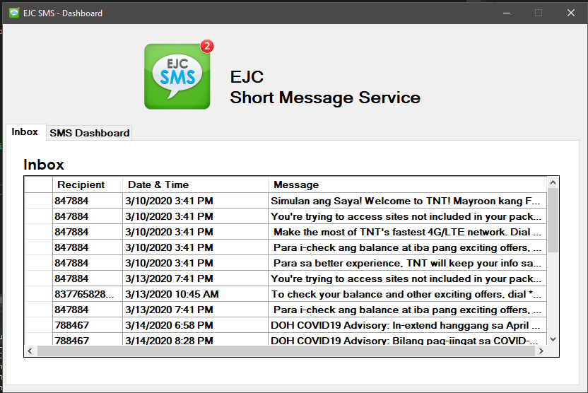 EJC-SMS