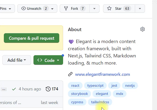 support-elegant-with-a-star-on-github