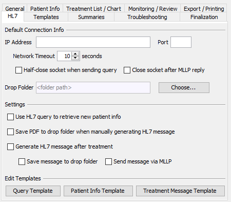 HL7 Preferences