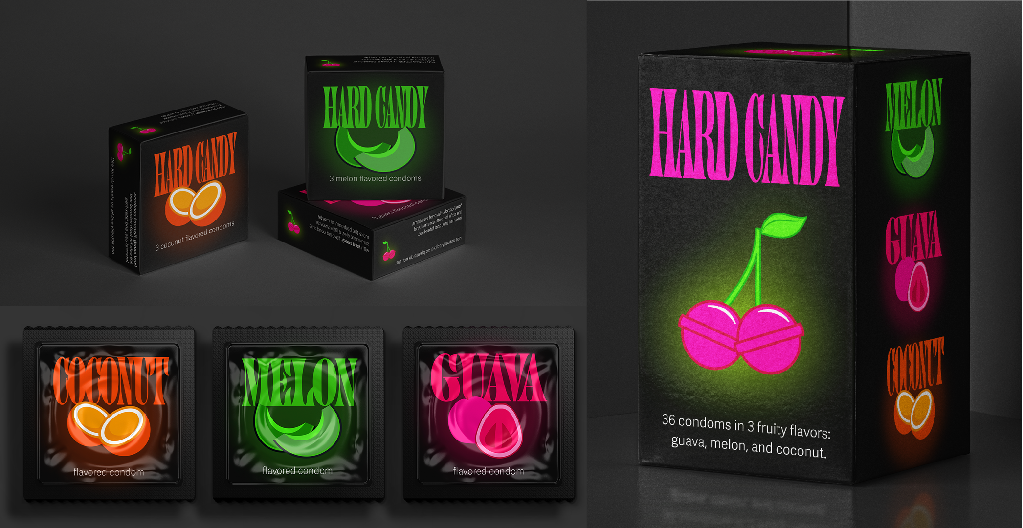 Hard Candy Condom Packaging