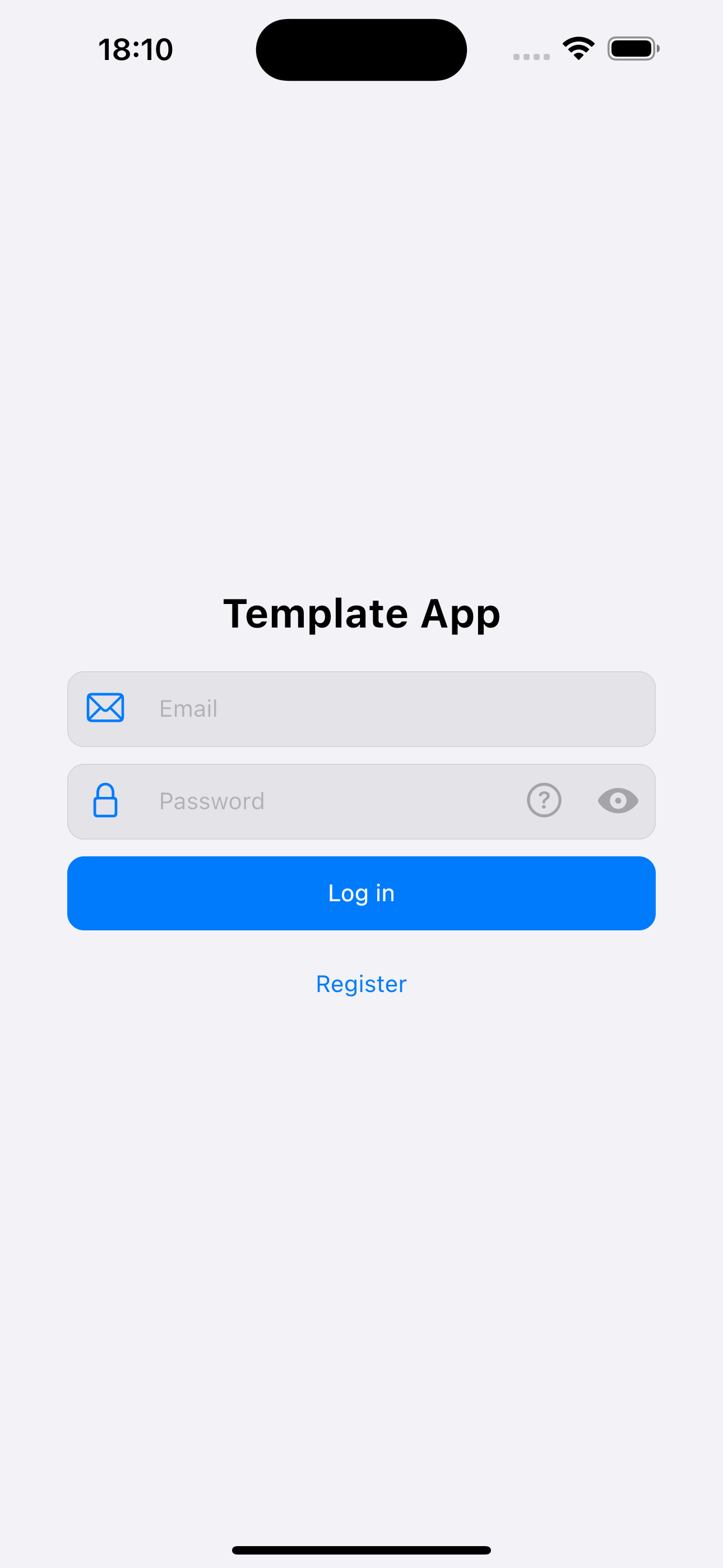 An application template using the bloc state management method with Flutter