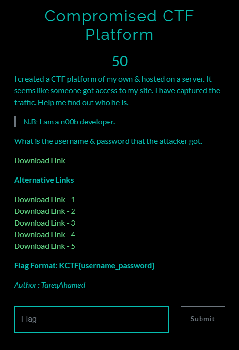 Compromised_CTF_Platform