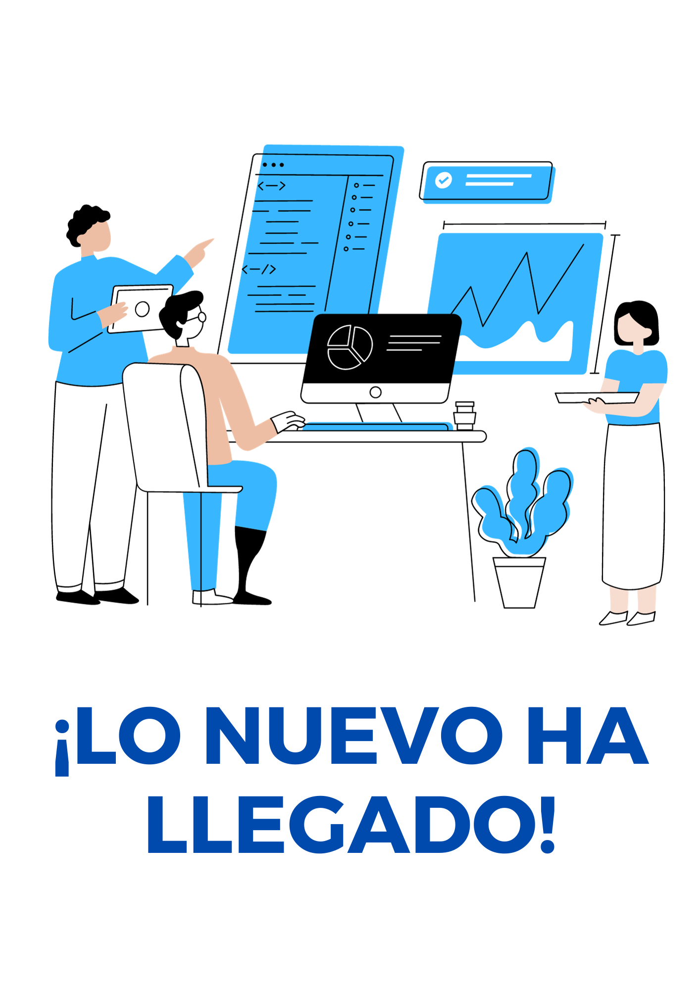 Copia de Blue Futuristic Illustration Modern Technology innovation Flyer