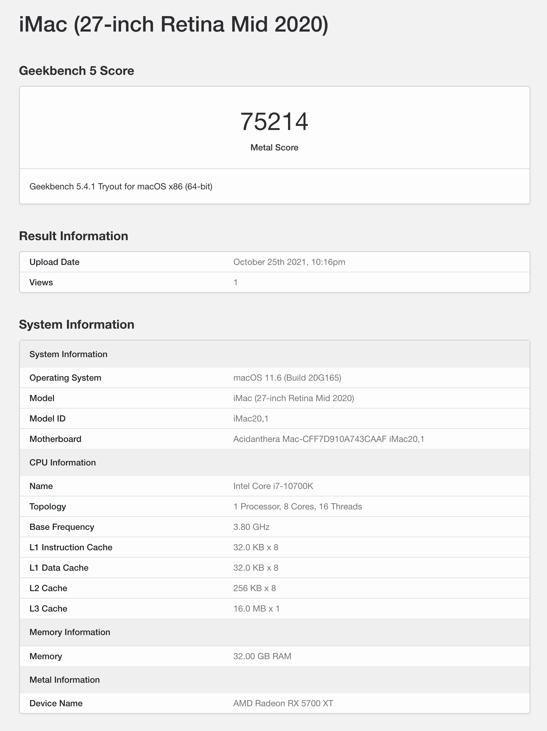 Hackintosh Metal Score