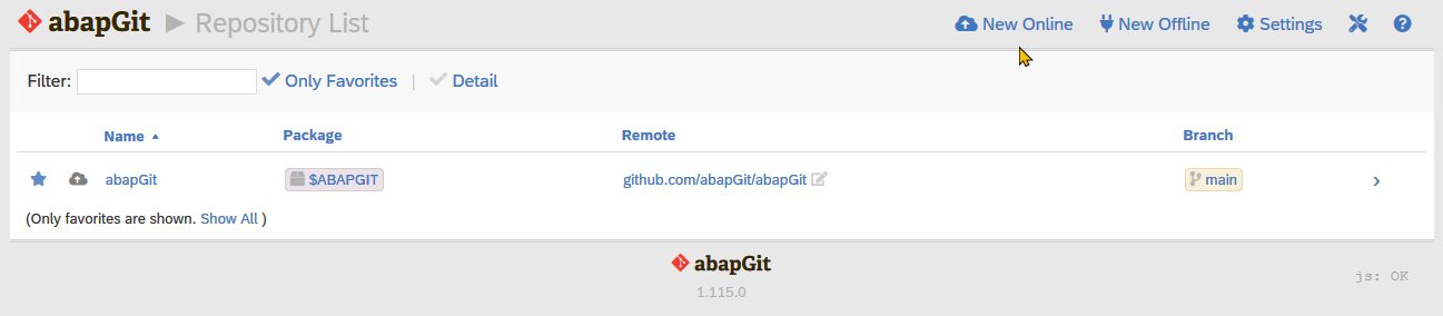 abapGit Online Repo
