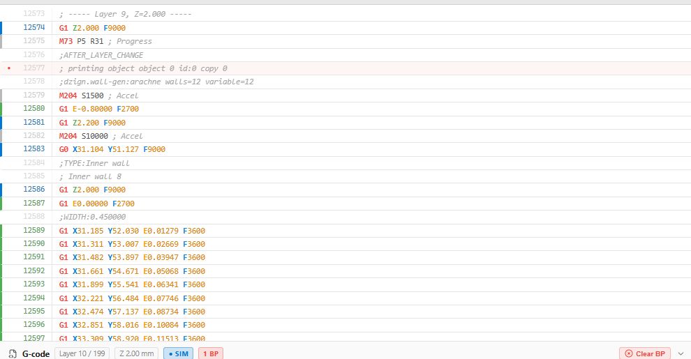 Cindr3D G-code breakpoint crop