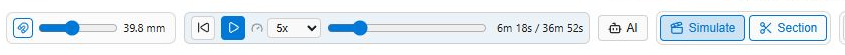 Cindr3D G-code section footer crop