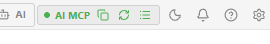 Cindr3D top bar quick actions