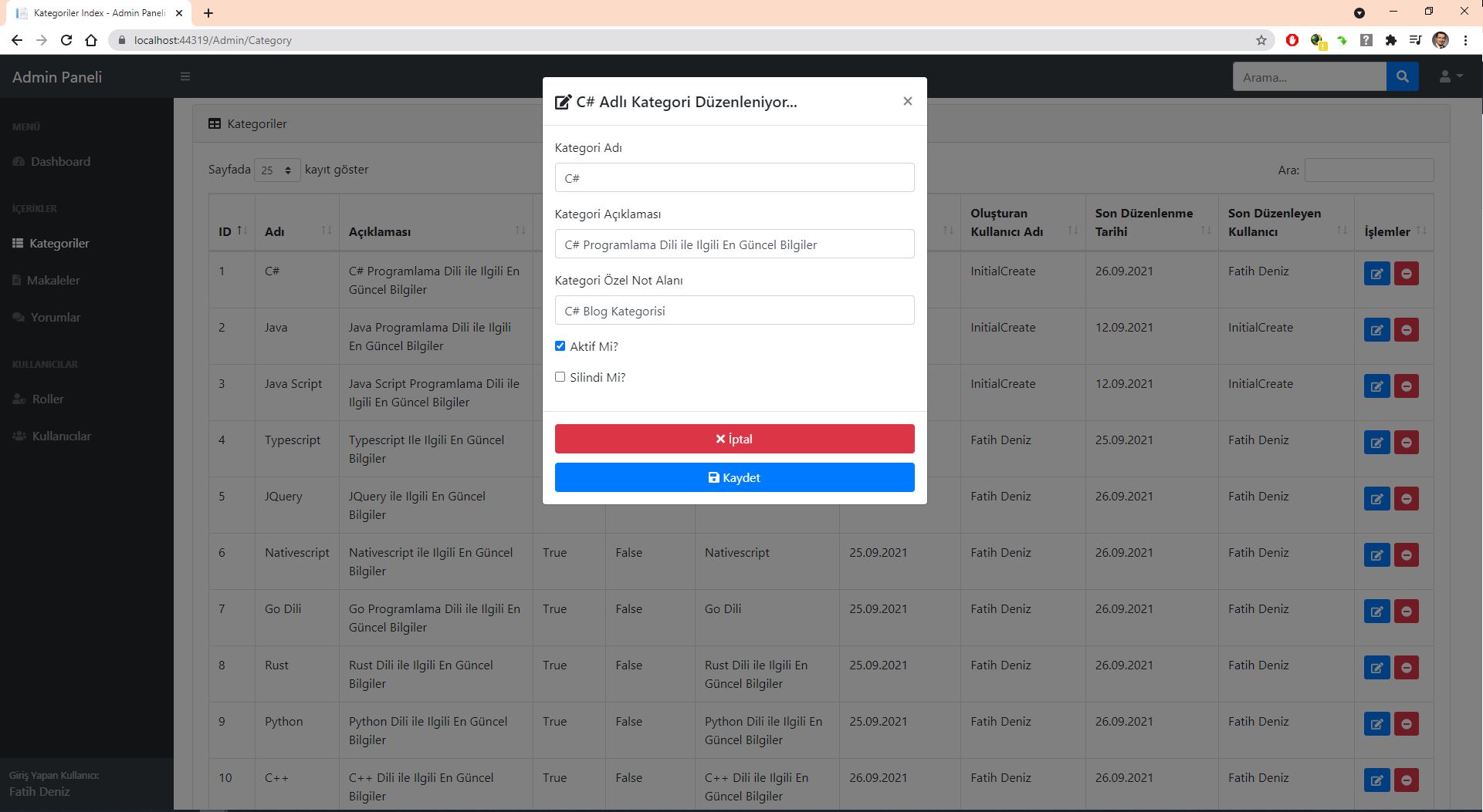 Admin Panel - AddCategory (Ajax - Toastr).JPG