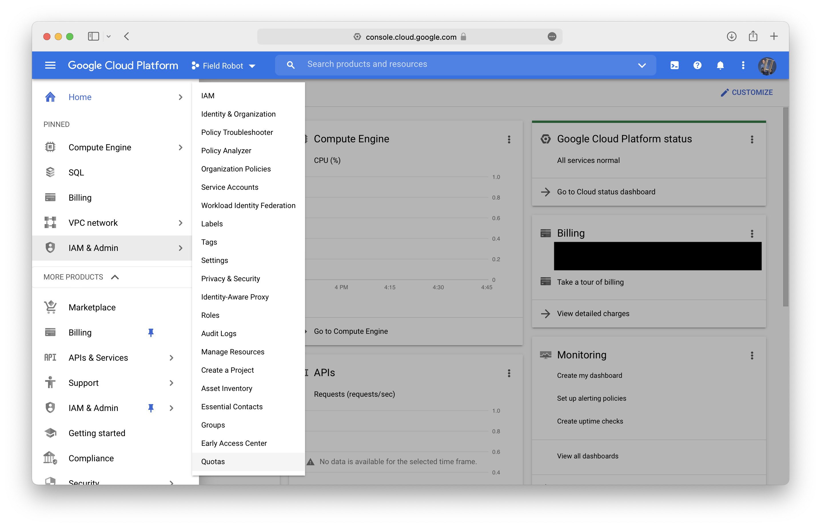 Google Cloud Quota