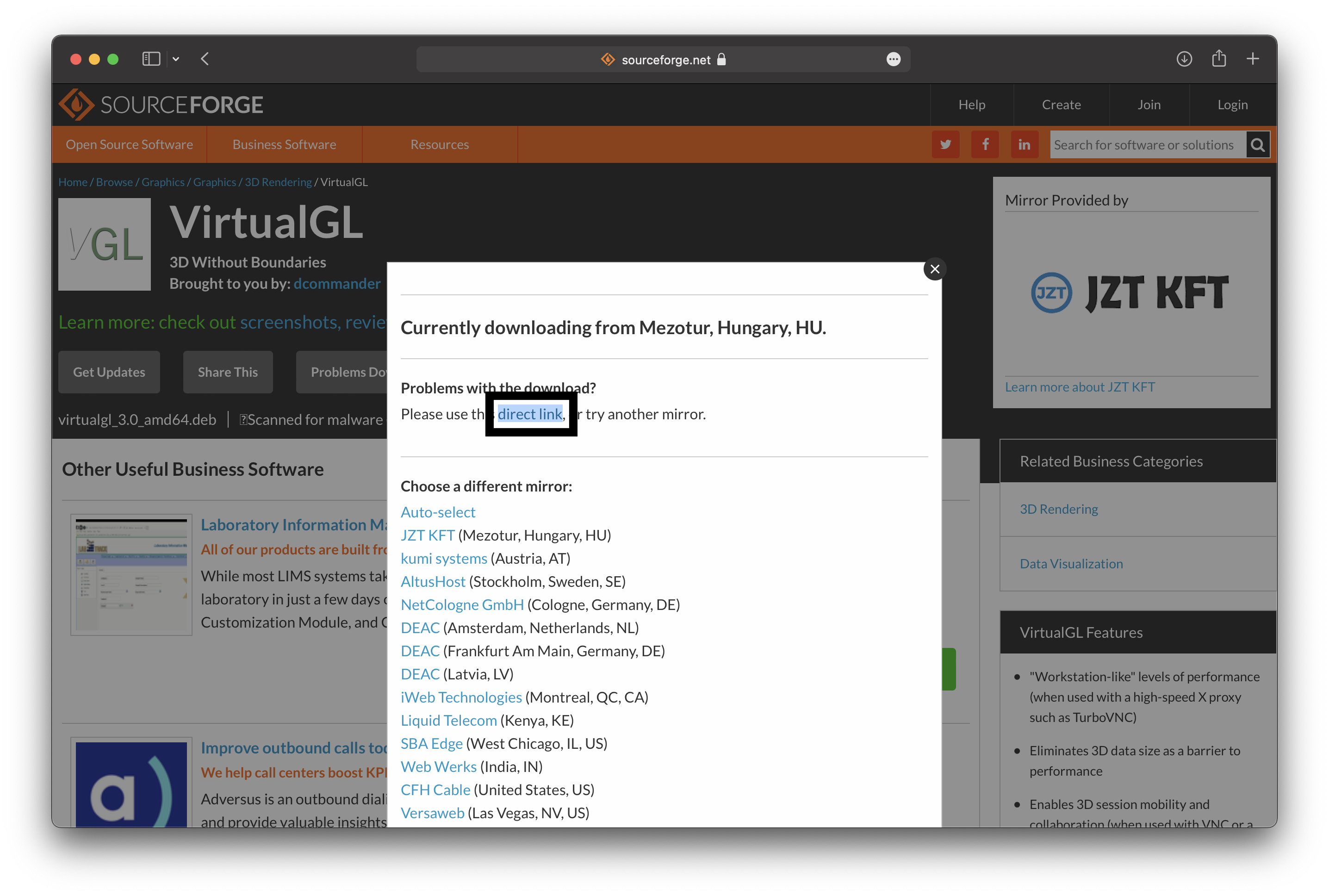 Google Cloud Direct Download Link