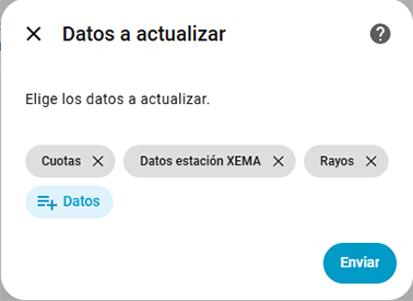 Force data update confirmation