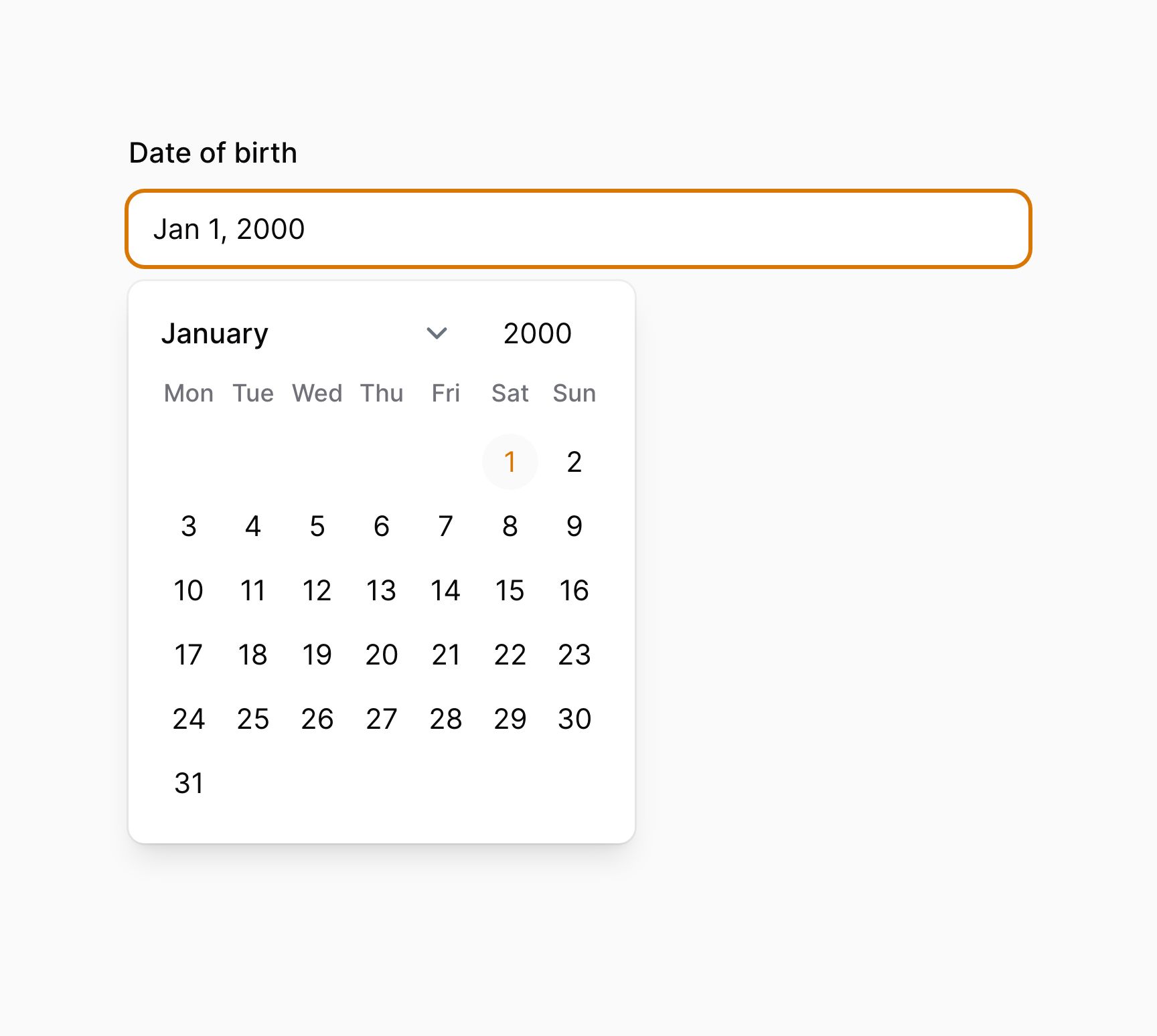 JavaScript-based date time picker