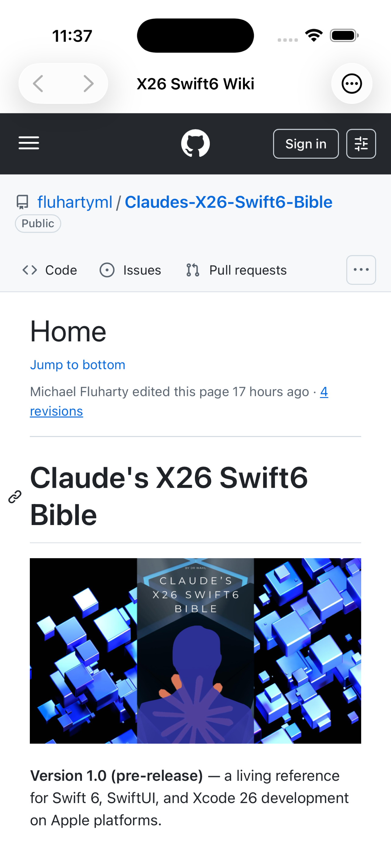 Main wiki view
