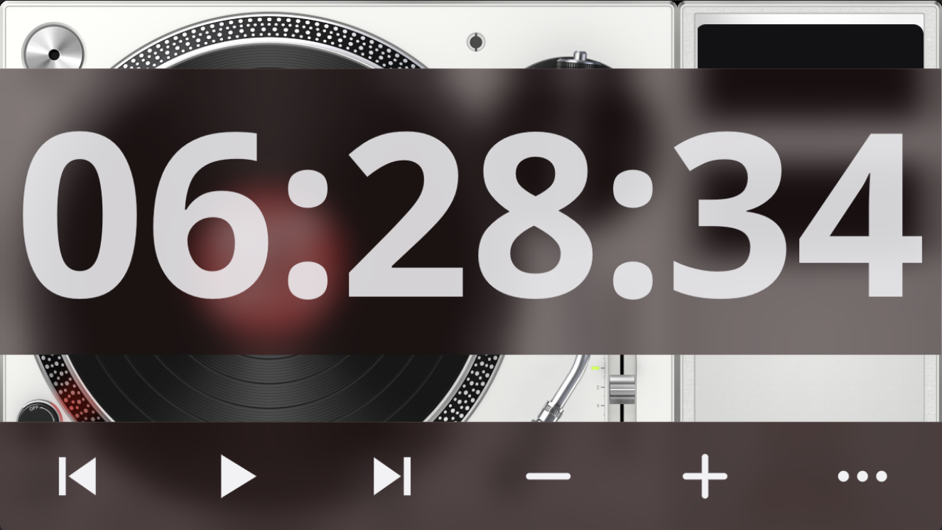 The clock on the grid, as the Face tab shows it
