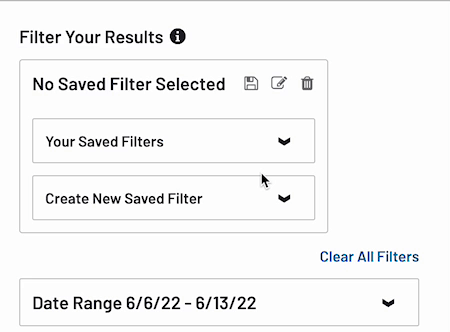 save filters