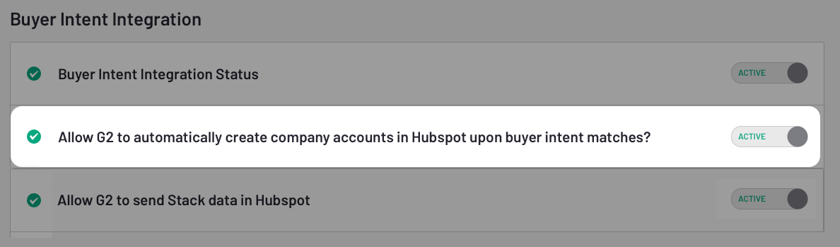 Create HubSpot companies based on G2 Buyer Intent