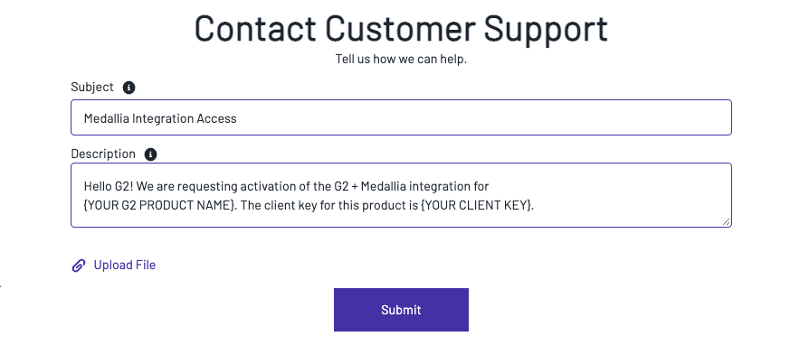 submit g2 support case
