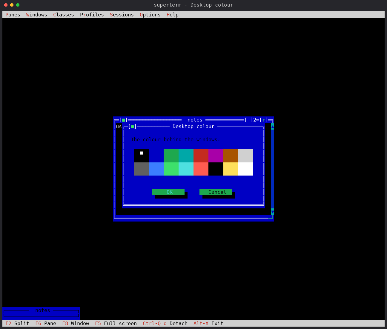 The desktop colour picker