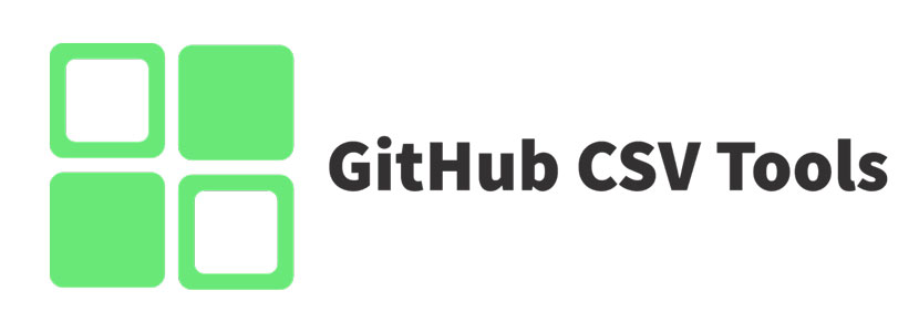 GitHub CSV Tools banner