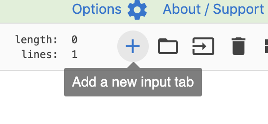 Add input tab button