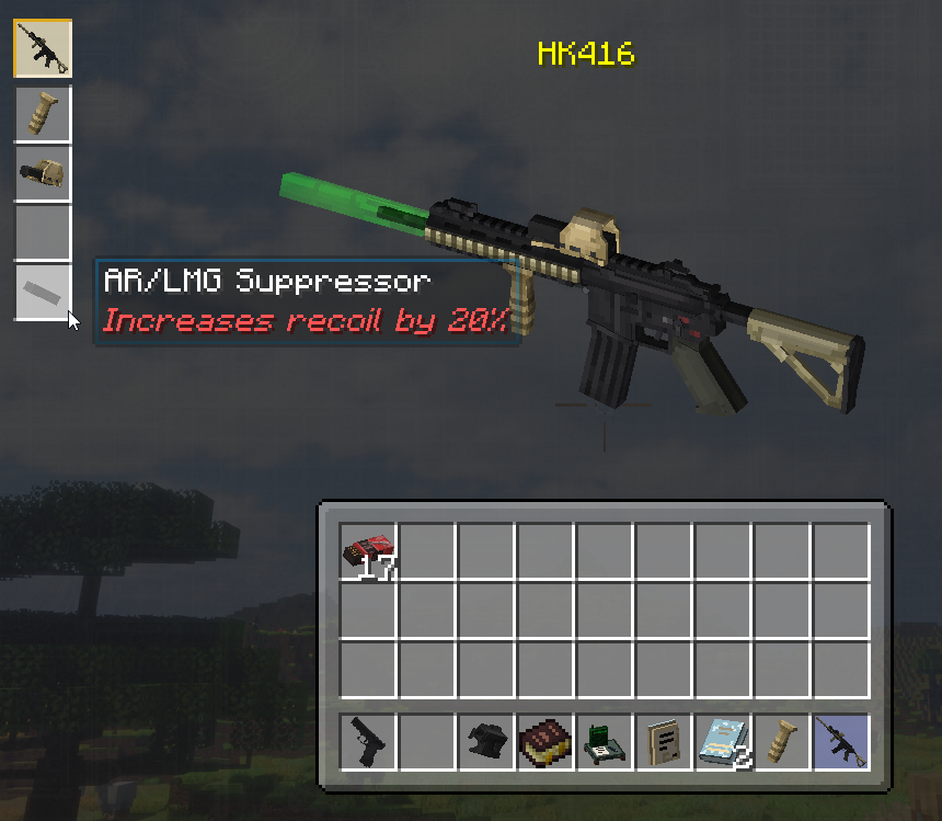 The PointBlank weapon modding screen