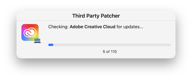 Scan progress window