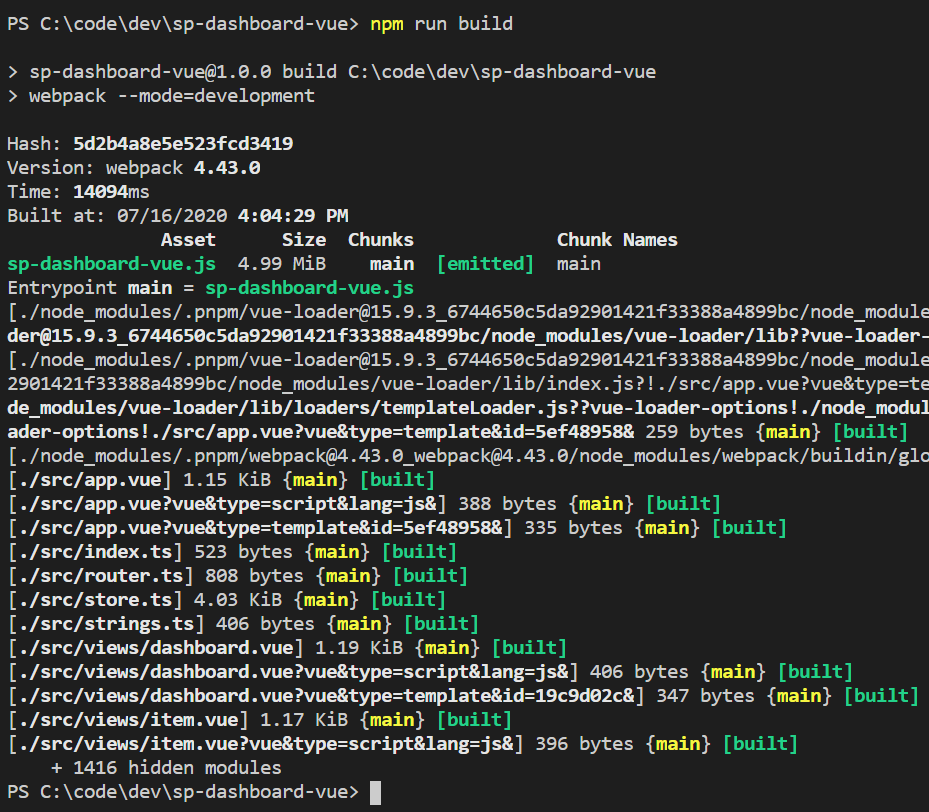 build solution
