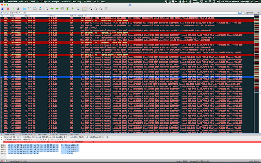 Wireshark screencap