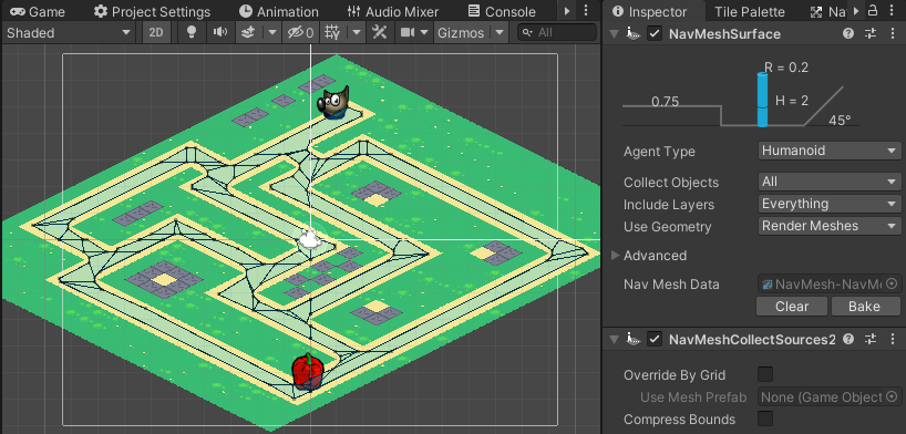 Navmesh surfaces not updating after walls set false with maze generater  script - Questions & Answers - Unity Discussions