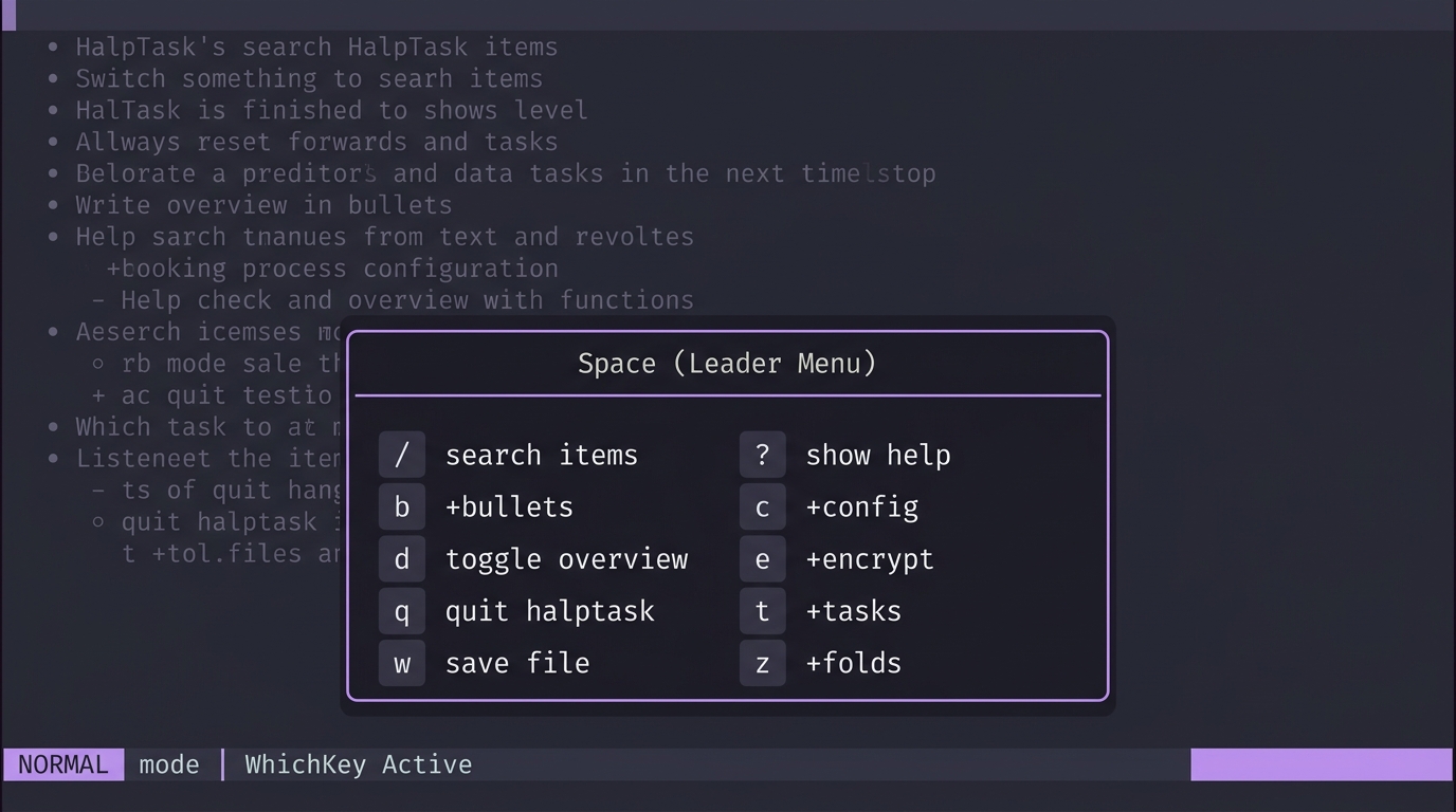 WhichKey Leader Menu