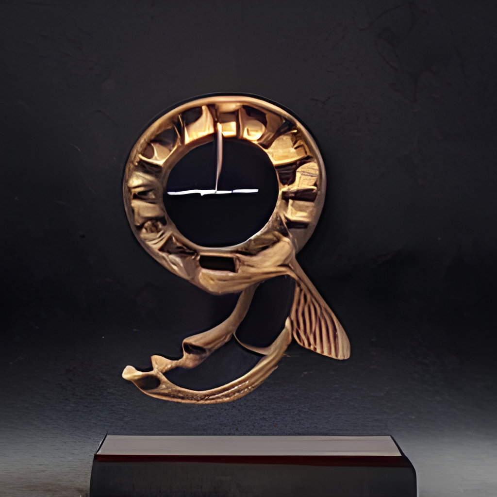 Eternal clock powered by a human cranium, artstation