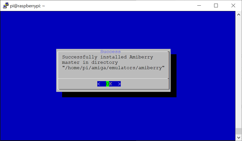 Amiberry installed