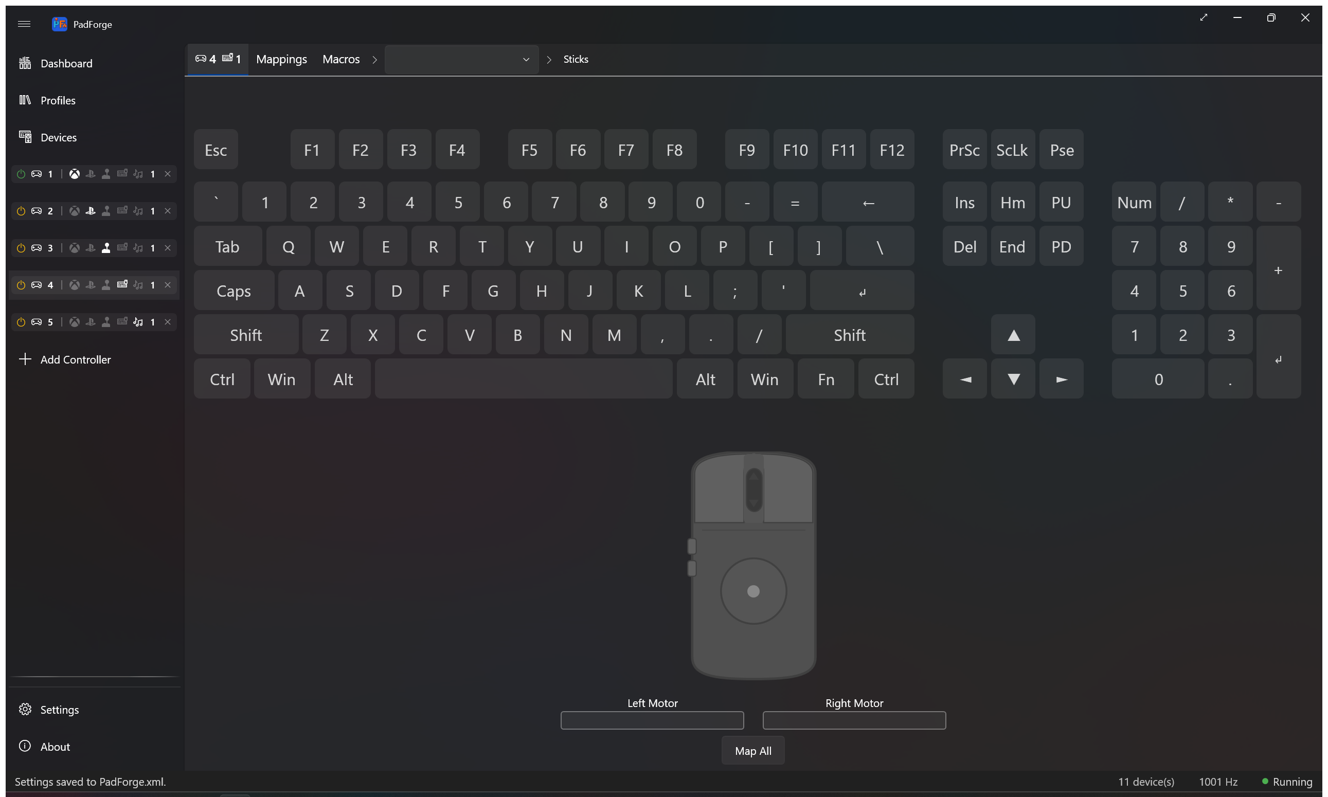 Keyboard and mouse controller preview