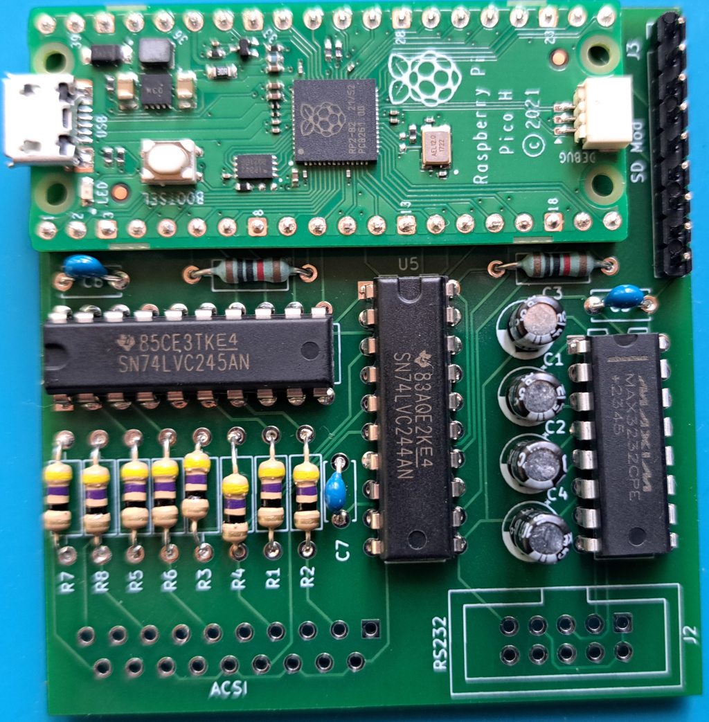 Pin header mounted