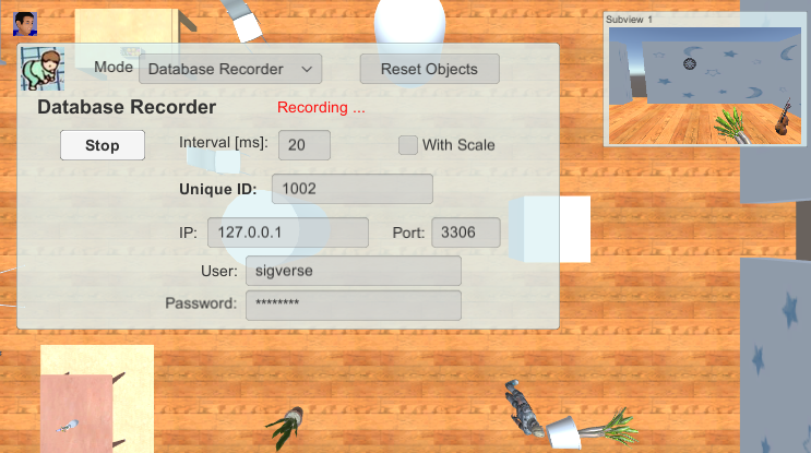 PlaybackDatabaseRecording