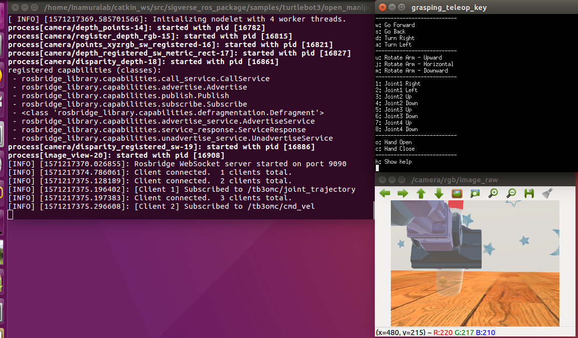 TurtleBot3GraspTeleopUbuntu