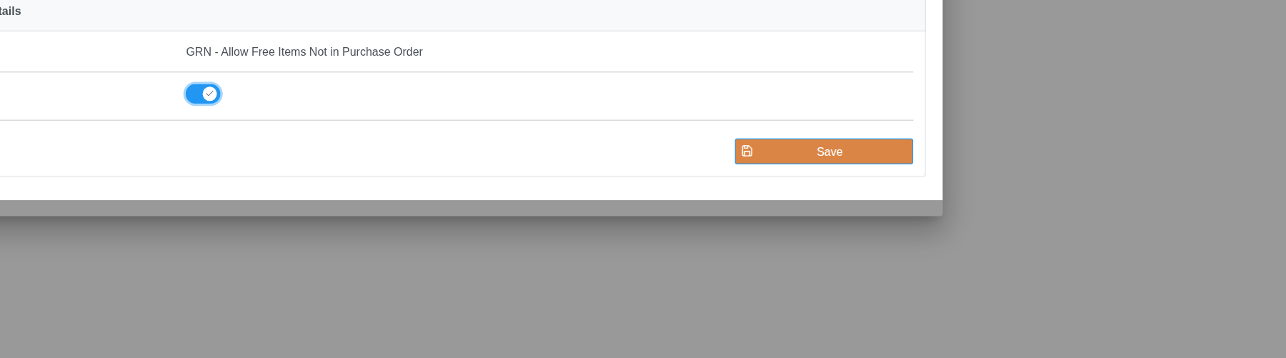 Enabling the option in Manage Application Options