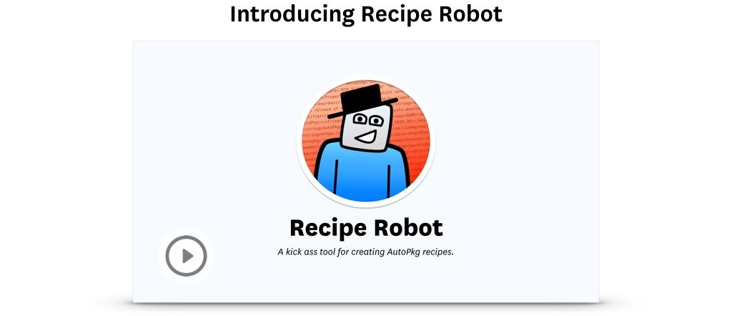Introducing Recipe Robot