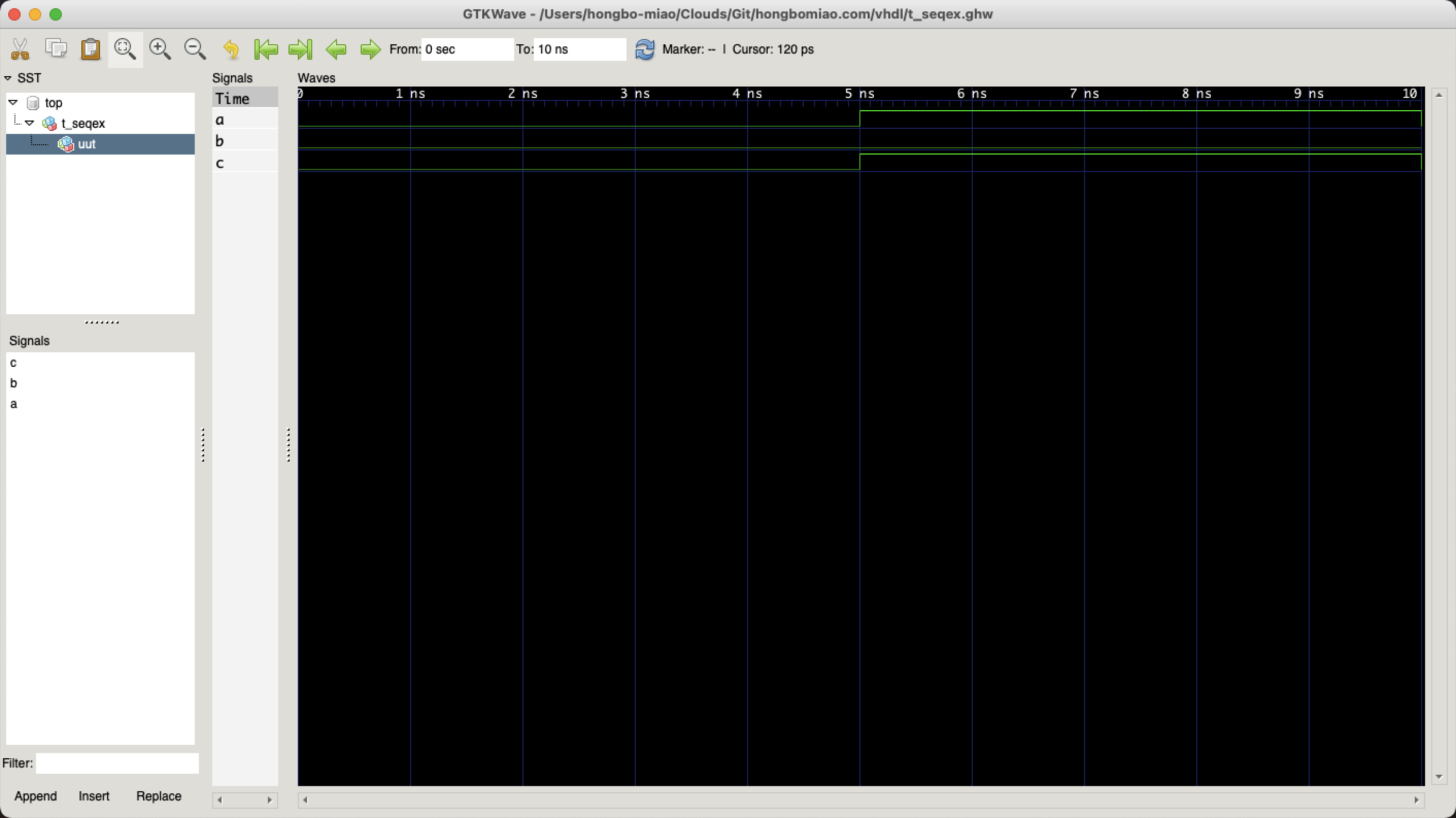VHDL screenshot