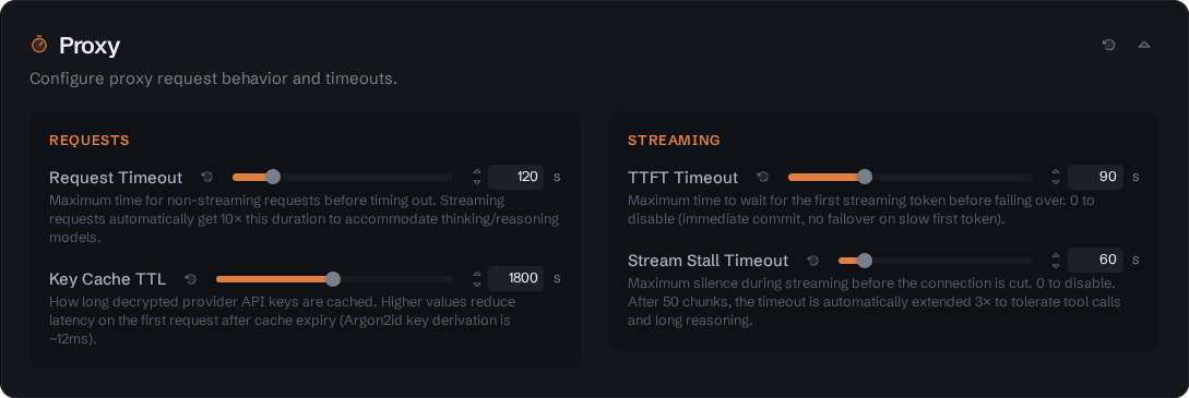 Settings Proxy
