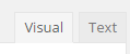 Visual and Text Tabs