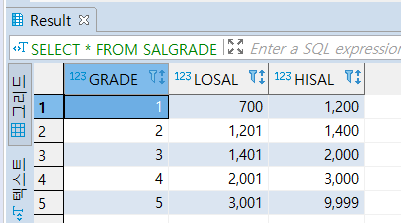 https://github.com/hy6219/TIL-Today-I-Learned-/blob/main/Database/Oracle/Basic/SALGRADE%20%ED%85%8C%EC%9D%B4%EB%B8%94.PNG?raw=true