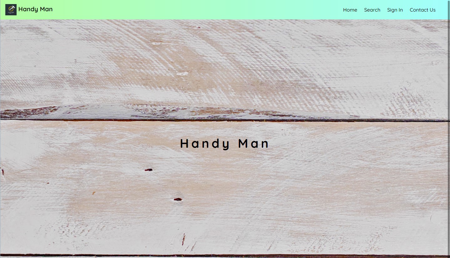 image of handyman website