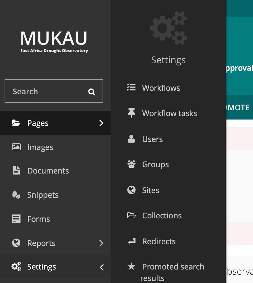 Users page