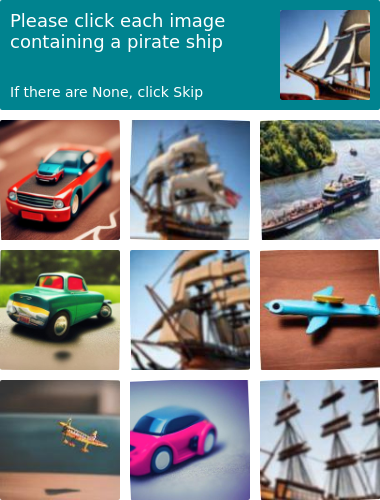 Please click each image containing a pirate ship